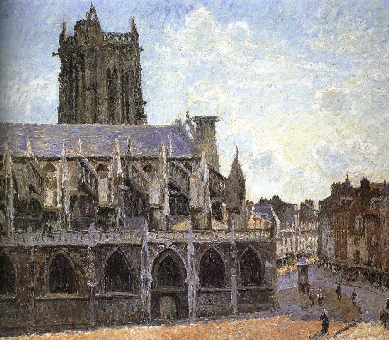 Church under the sun, Camille Pissarro